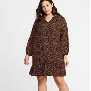 Old‎ Navy Ruffled Georgette Swing Dress Size XXL EUC